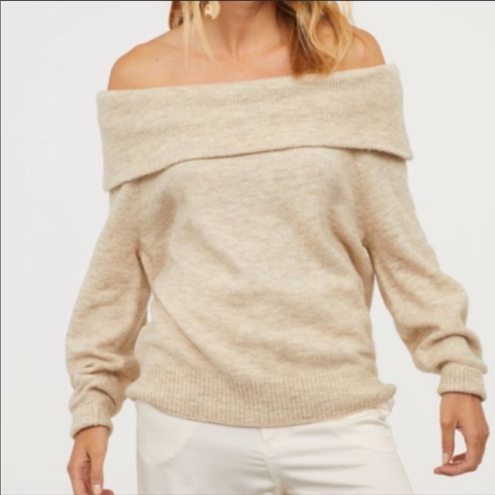 Oversized Off-the-shoulder Sweater